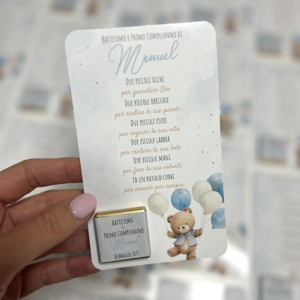 Cioccoposto - Baby Teddy Azzurro