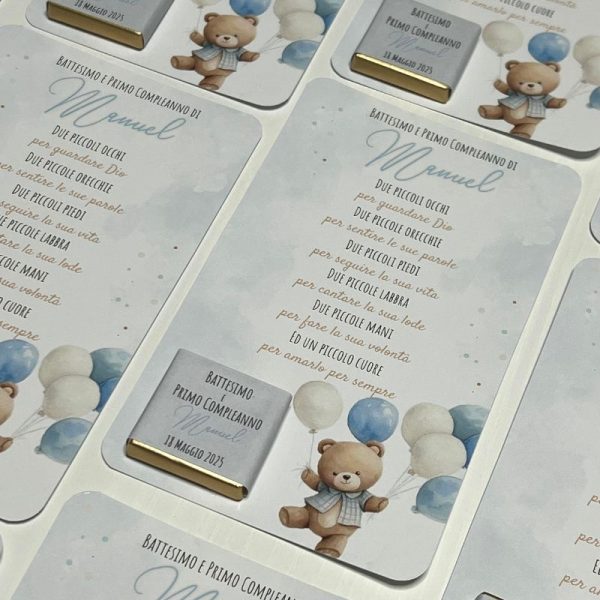 Cioccoposto - Baby Teddy Azzurro - immagine 2