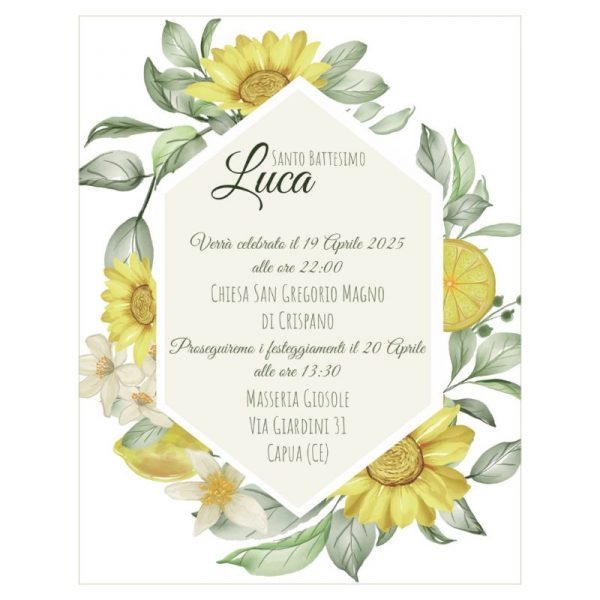 Invito - Girasoli