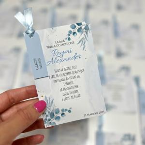 Segnaposto - Foglia Marina con tag