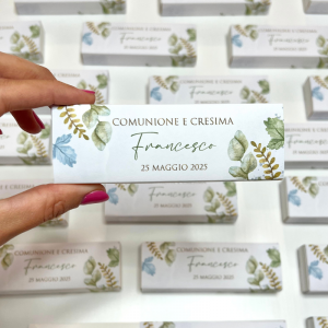 Scatolina Degustazione confetti Blu Eucalipto