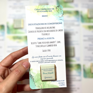 Menu Cioccoposto Green Elegant