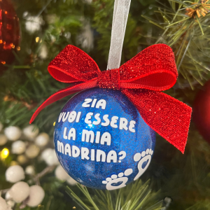 Pallina di Natale Madrina Blu