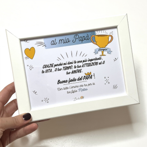 Dedica al papà Azzurra