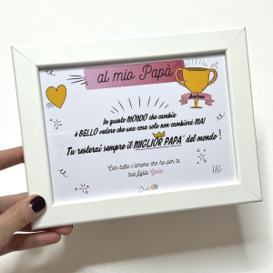 Dedica al papà Rosa