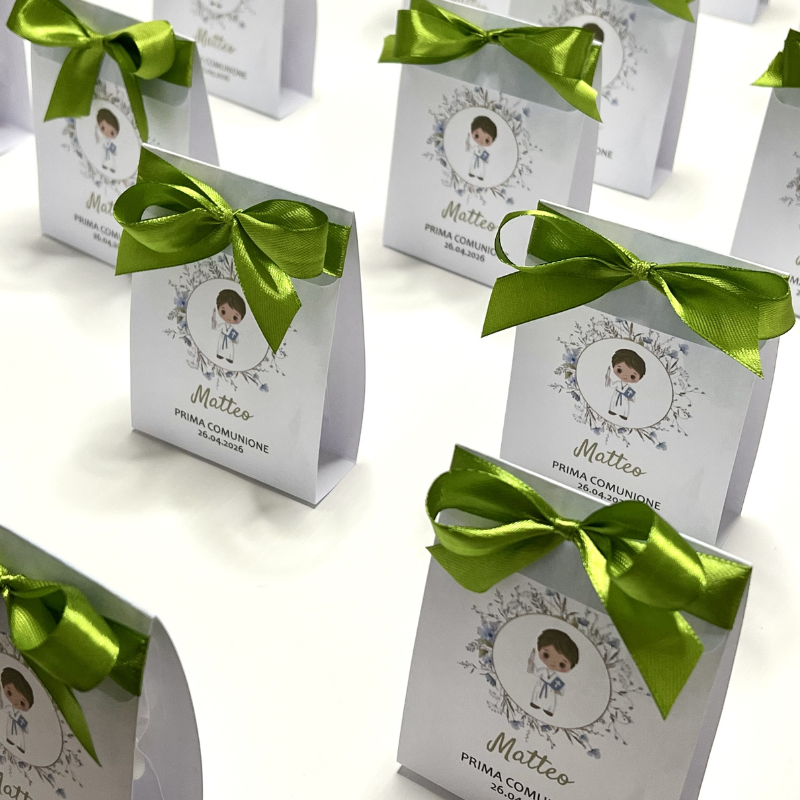 Cadeau Comunione Bimbo - Verde Salvia