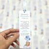 Segnaposto Segnalibro teddy blu